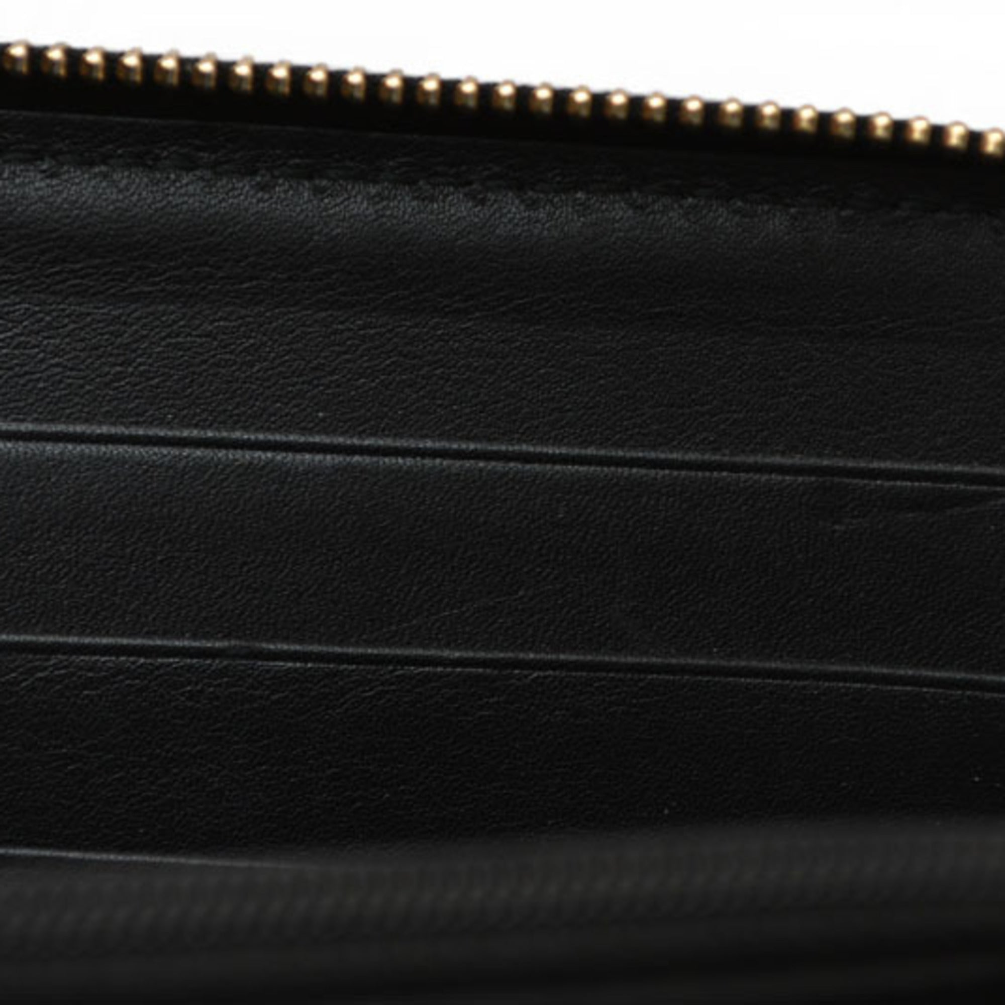 Gucci Black Leather Long Wallet (Bi-Fold) (Pre-Owned)