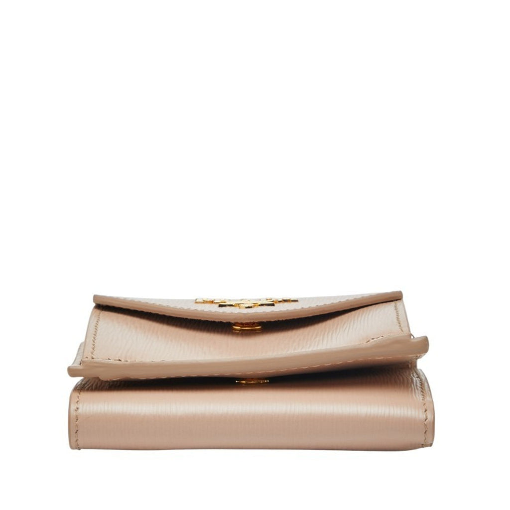 Prada Beige Leather Wallet (Tri-Fold)