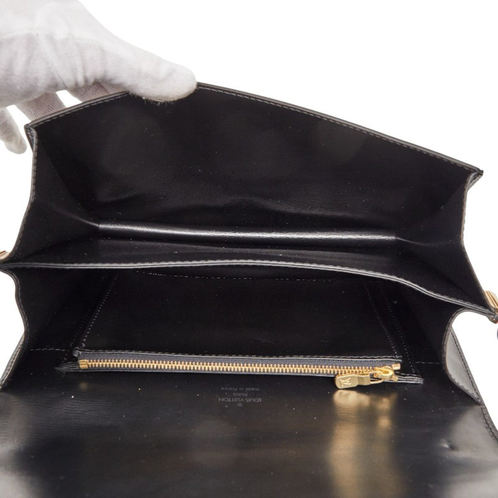 Louis Vuitton Black Noir Leather Shoulder Bag