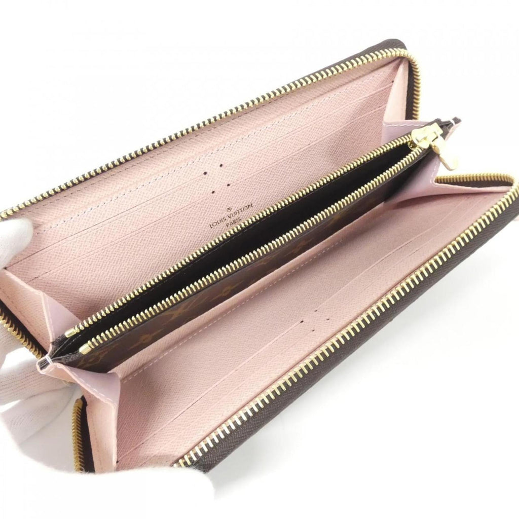Louis Vuitton Marron Rose Ballerine Coated Canvas Long Wallet