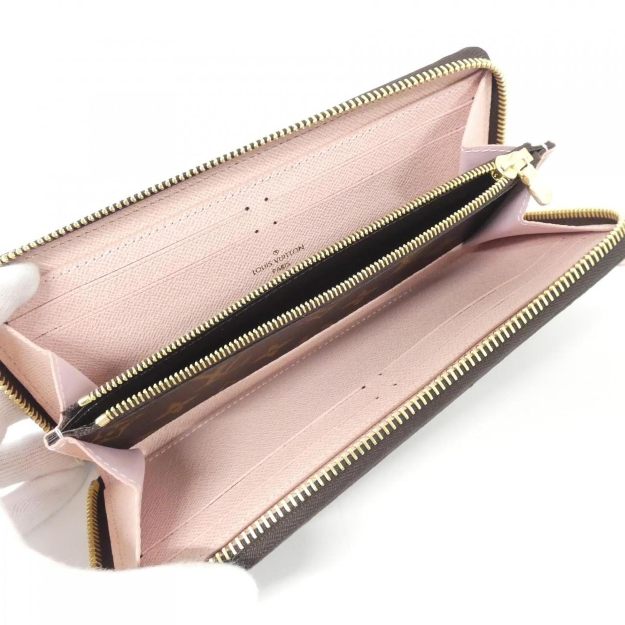Louis Vuitton Marron Rose Ballerine Coated Canvas Long Wallet