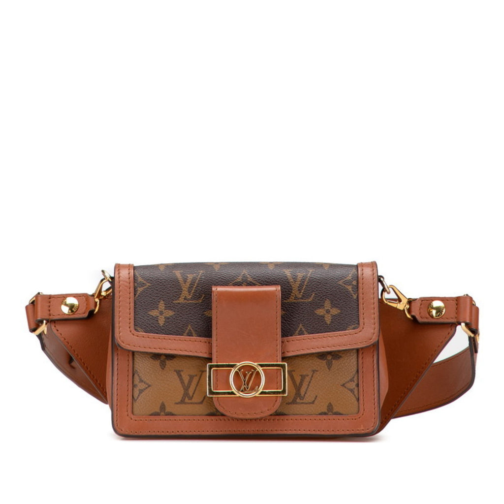 Louis Vuitton Monogram Reverse Brown Pvc Leather Sling Bag