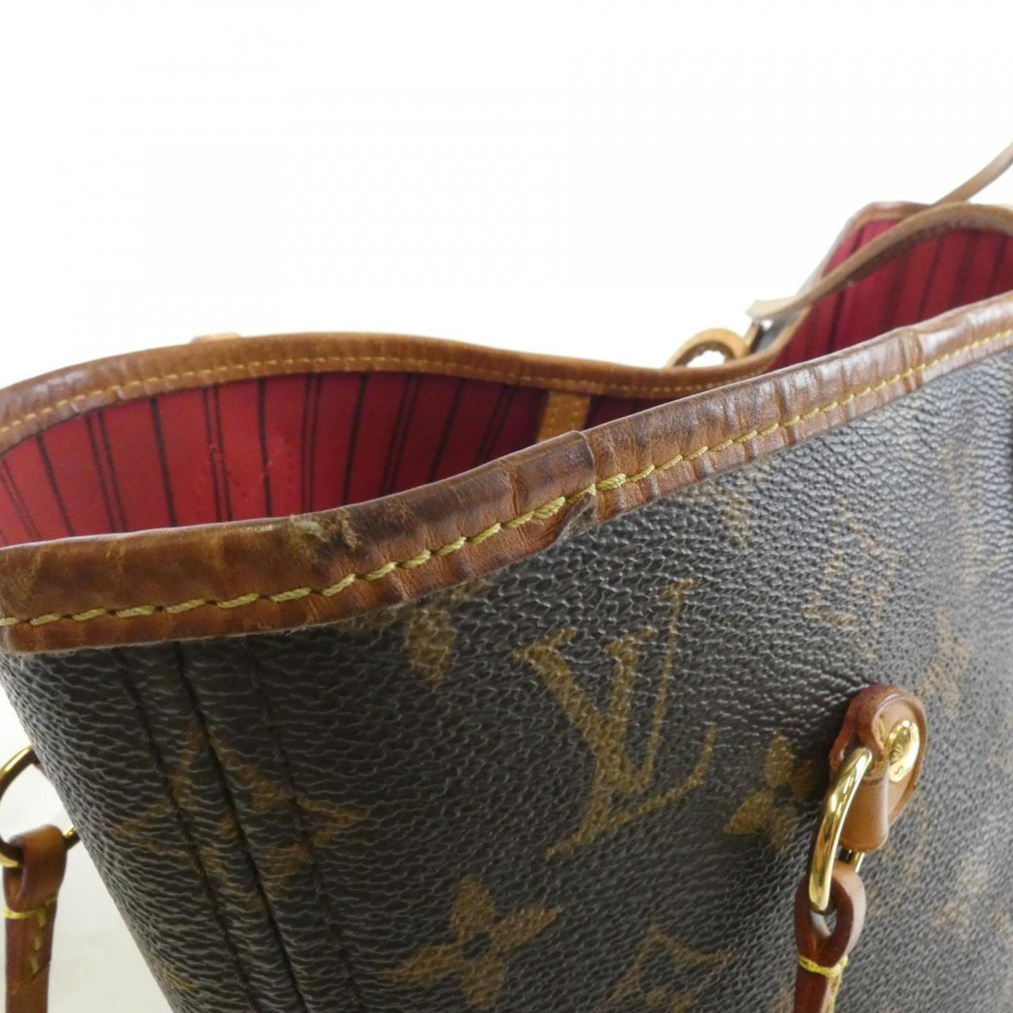 Louis Vuitton Monogram Cerise Marron Coated Canvas Handbag