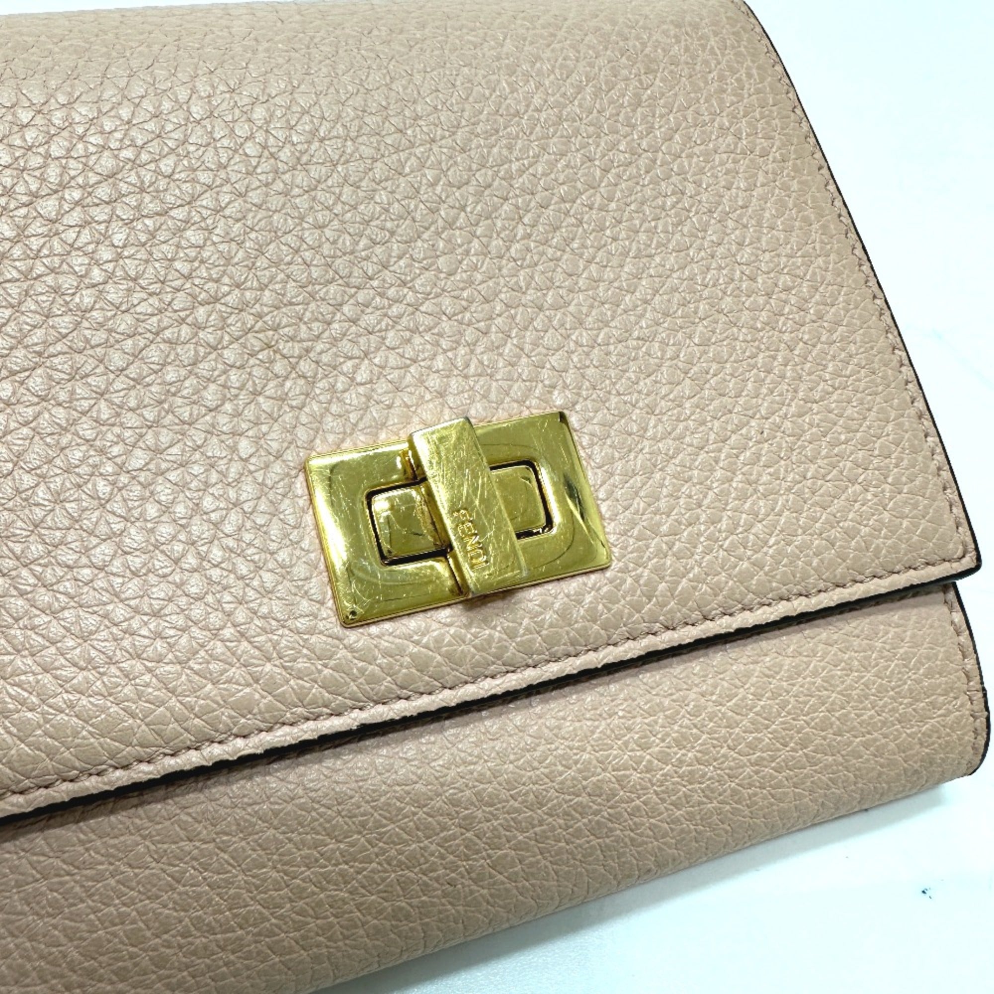 Fendi Pink Leather Wallet (Bi-Fold)