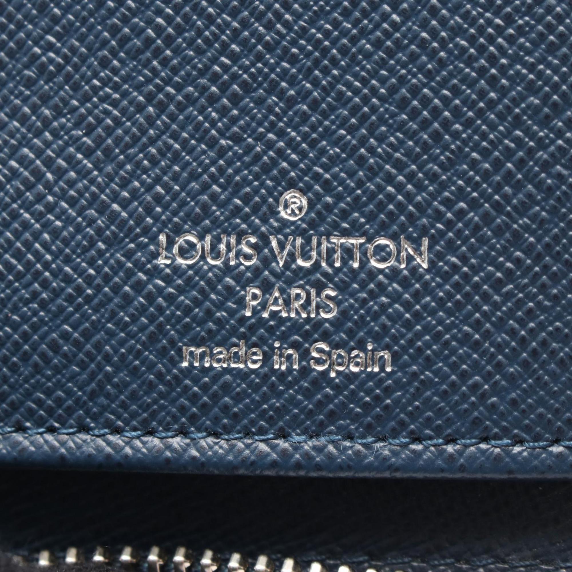 Louis Vuitton Navy Leather Long Wallet