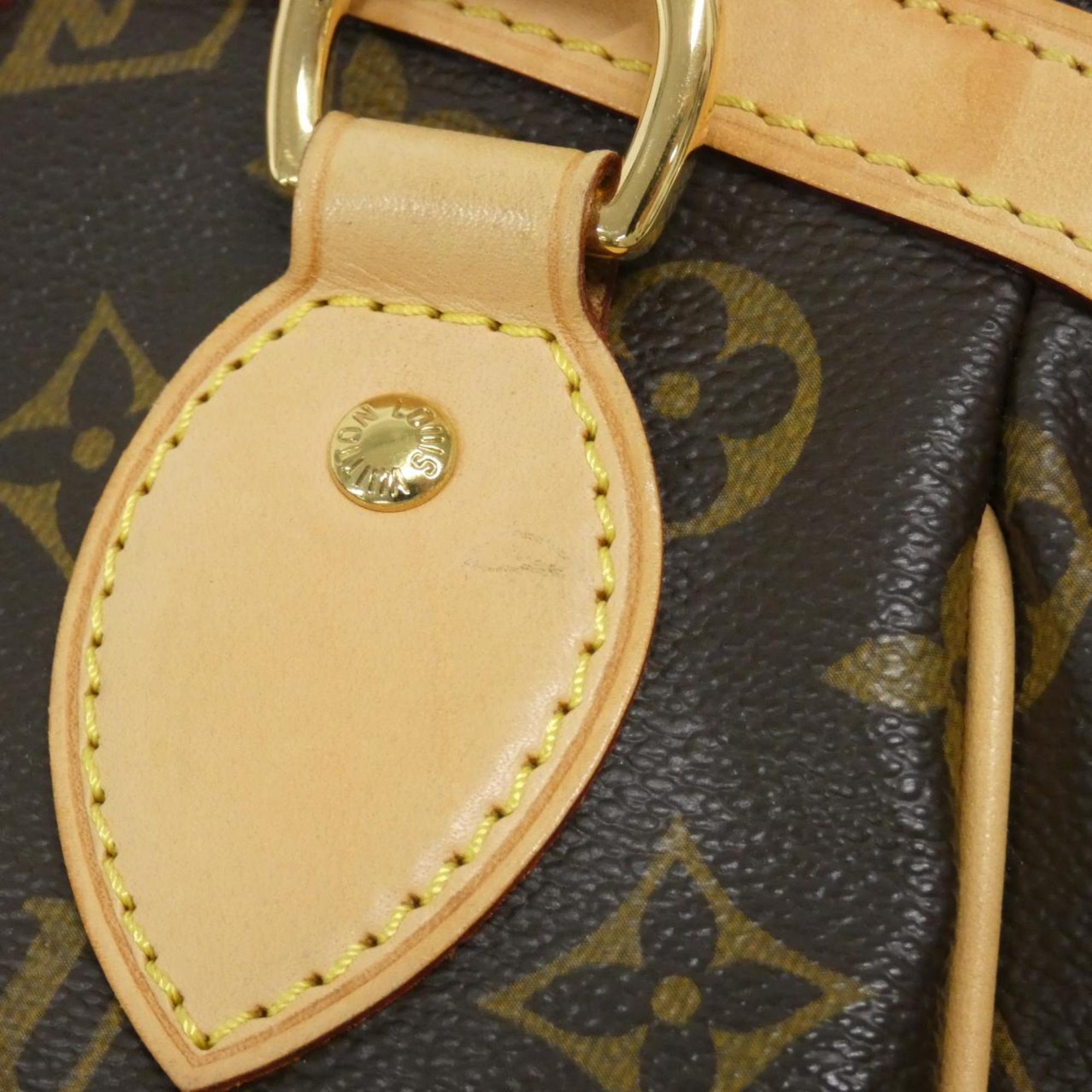 Louis Vuitton Brown Coated Canvas Handbag