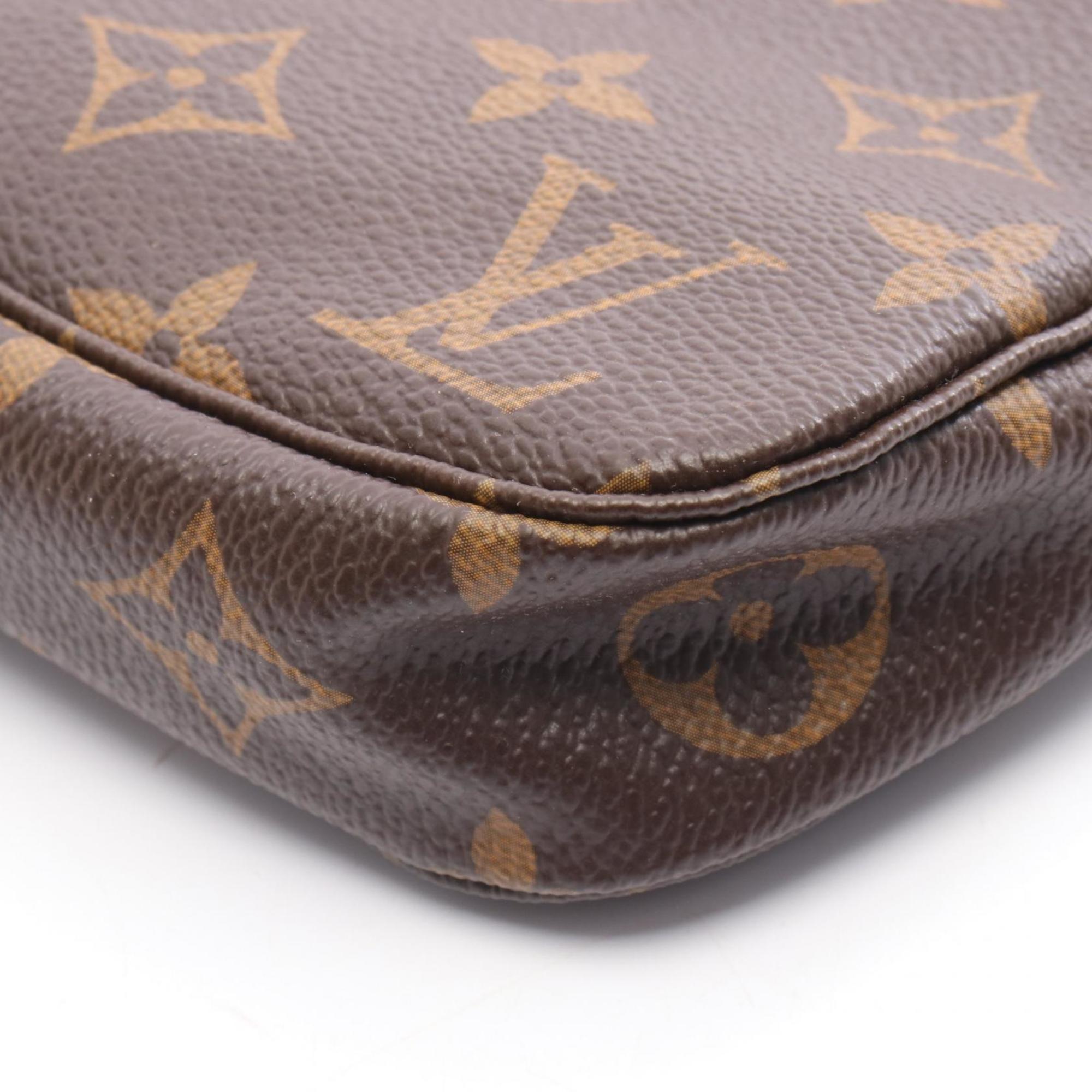 Louis Vuitton Brown Monogram Coated Canvas Leather Handbag