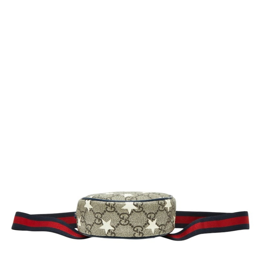 Gucci Beige Navy Pvc Leather Fanny Pack Pouch (Pre-Owned)