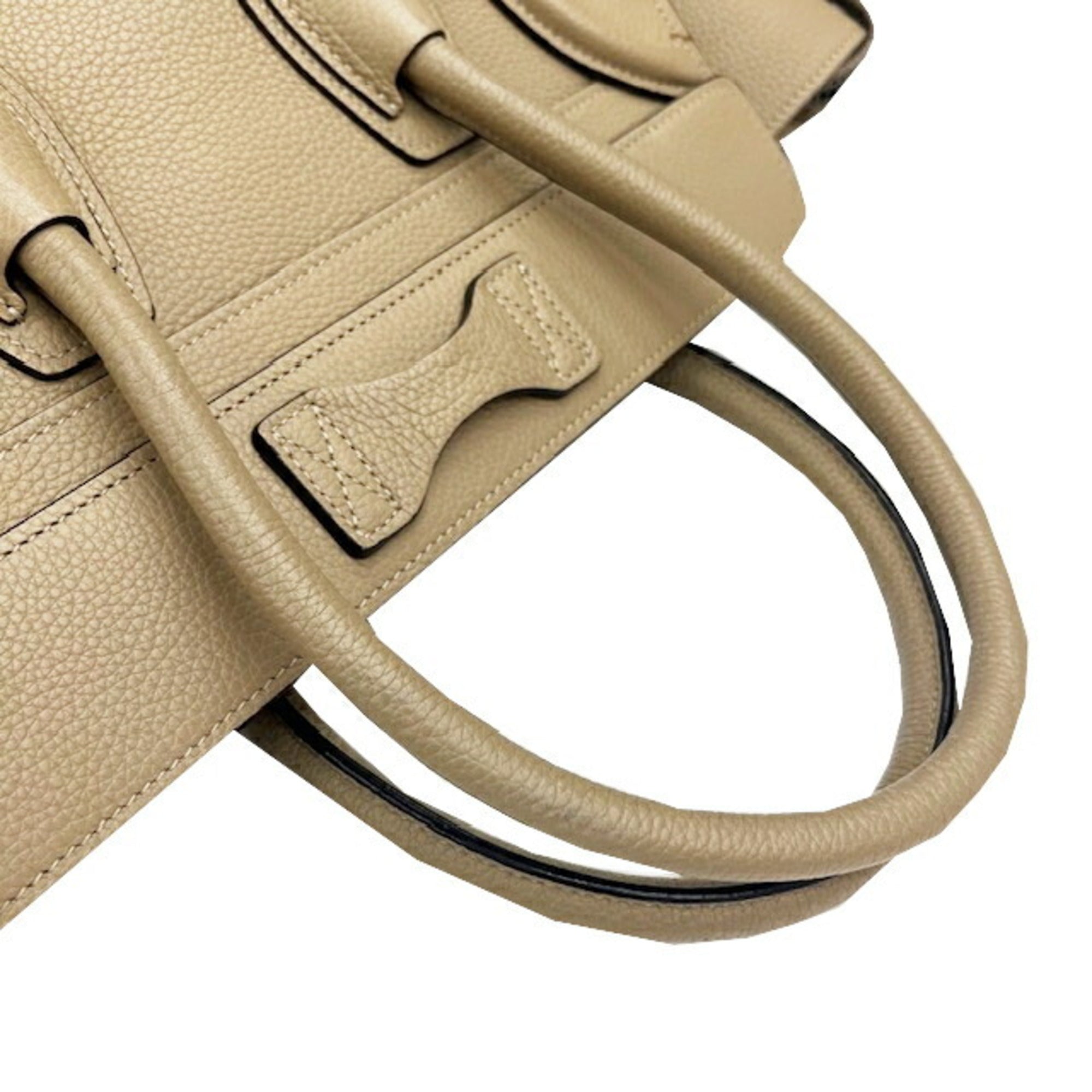 Celine Grayish Leather Handbag Tote Bag