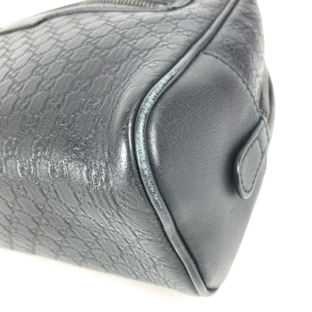 Gucci Guccissima Black Gg Leather Clutch Bag Handbag (Pre-Owned)