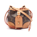Louis Vuitton Brown Coated Canvas Leather Shoulder Bag