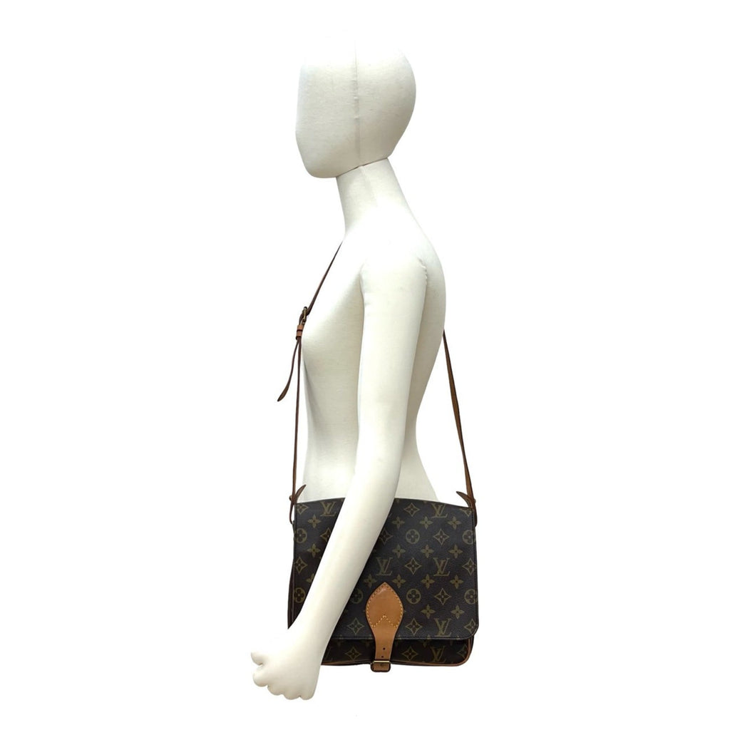 Louis Vuitton Brown Leather Pvc Pochette Shoulder Bag