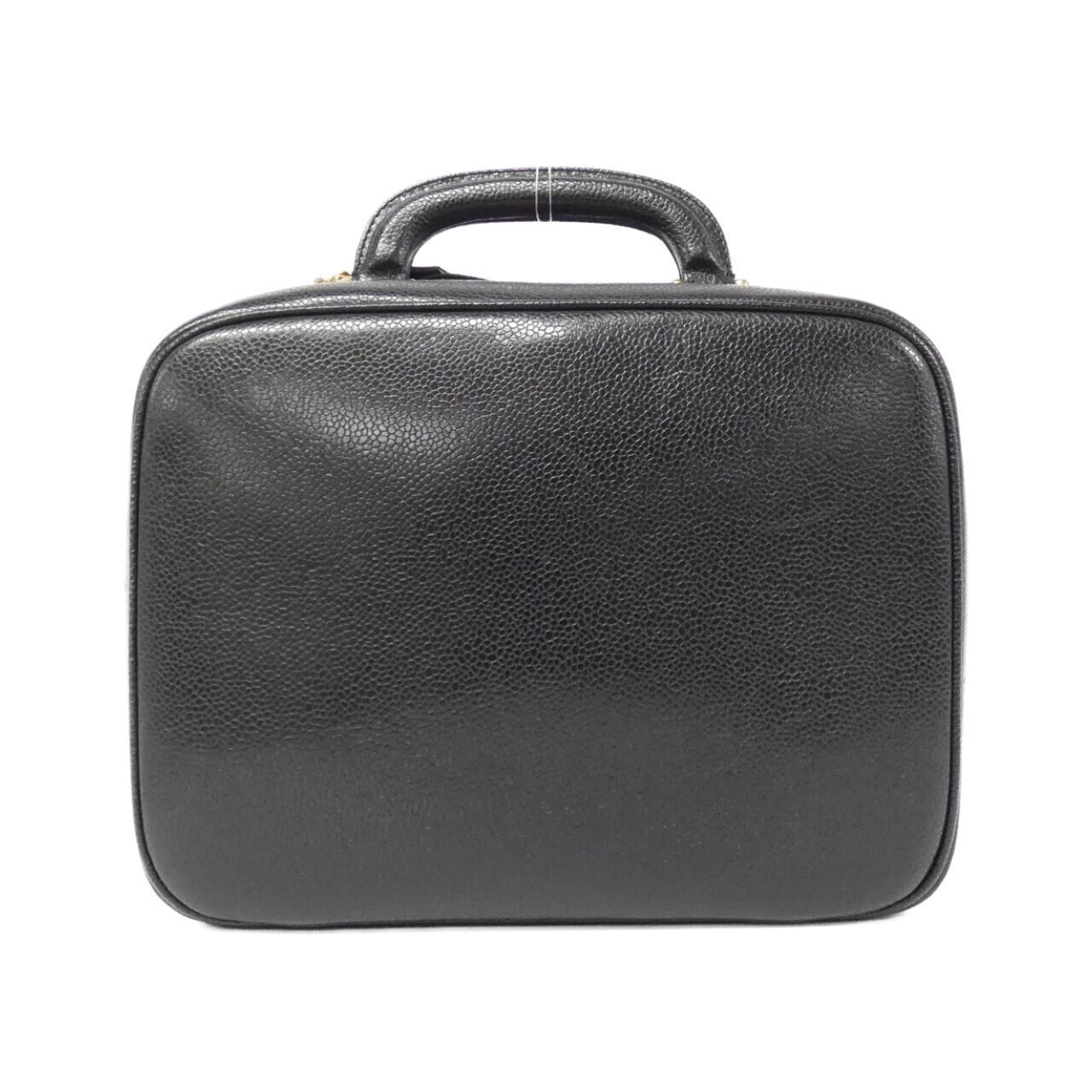 Chanel Black Caviar Leather Handbag