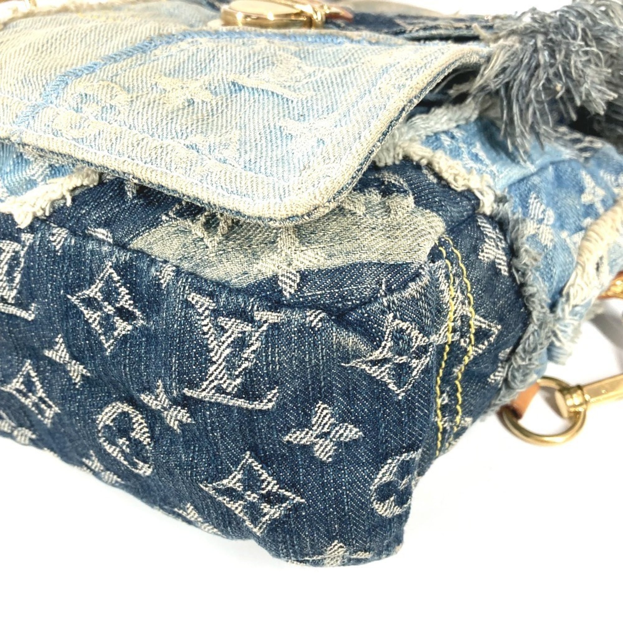 Louis Vuitton Monogram Denim Blue Monogram Denim Messenger Bag Shoulder Bag