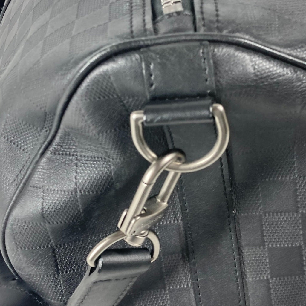 Louis Vuitton Black Onyx Damier Infini Boston Bag Shoulder Bag