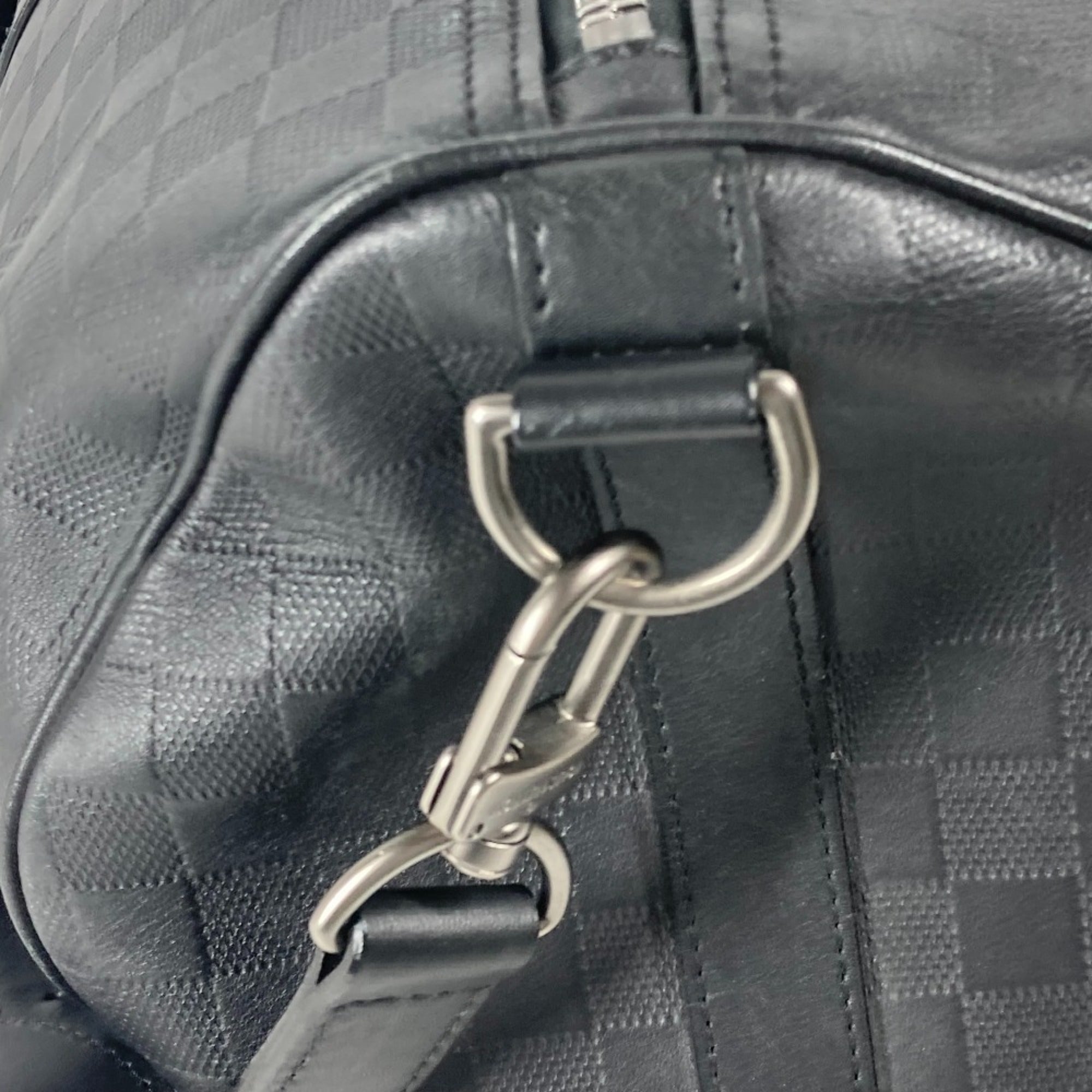 Louis Vuitton Black Onyx Damier Infini Boston Bag Shoulder Bag