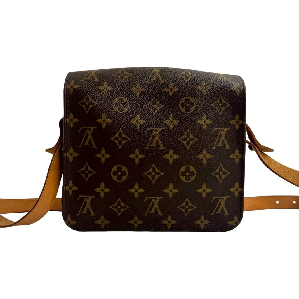 Louis Vuitton Brown Leather Pvc Shoulder Bag