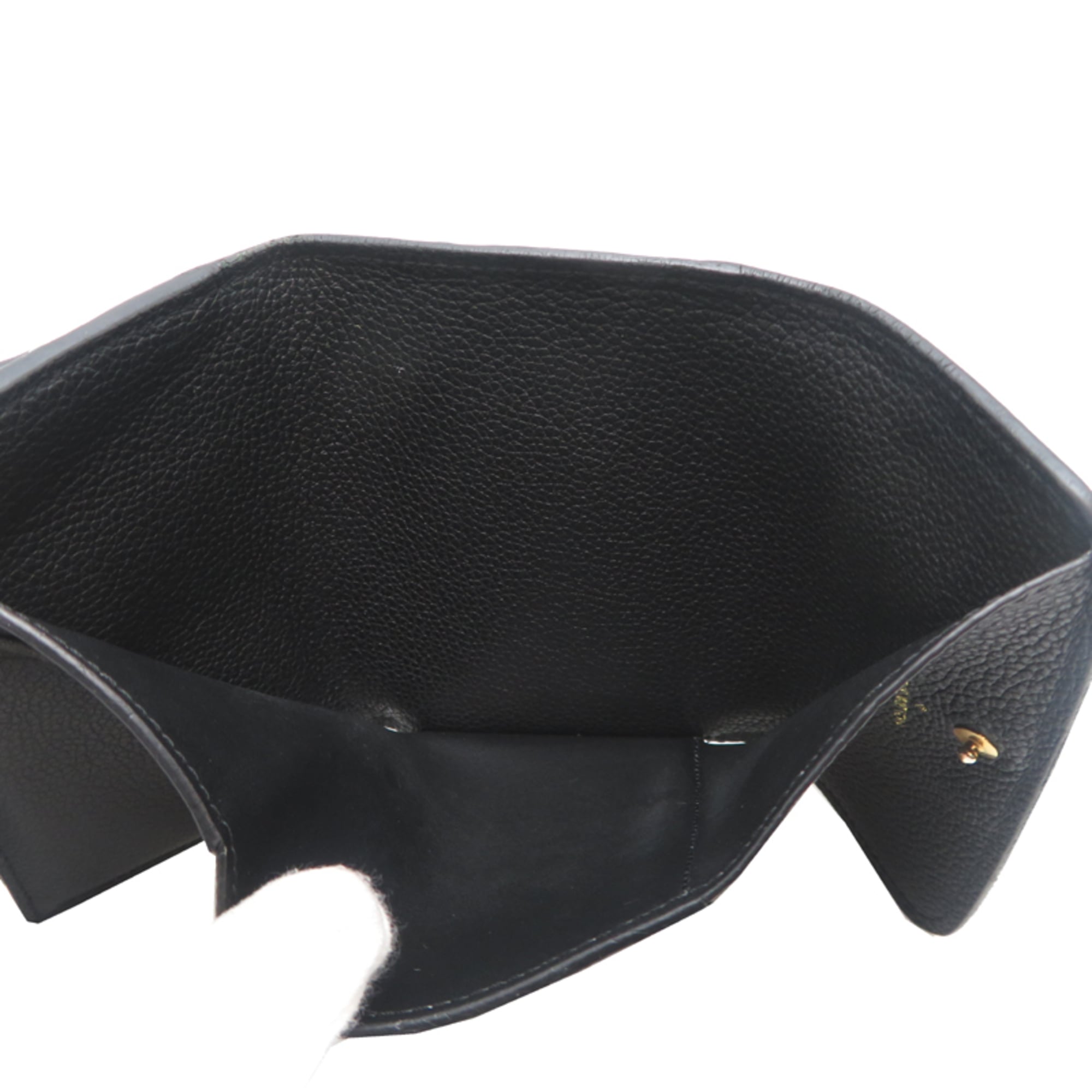 Louis Vuitton Black Noir Monogram Empreinte Wallet (Tri-Fold)
