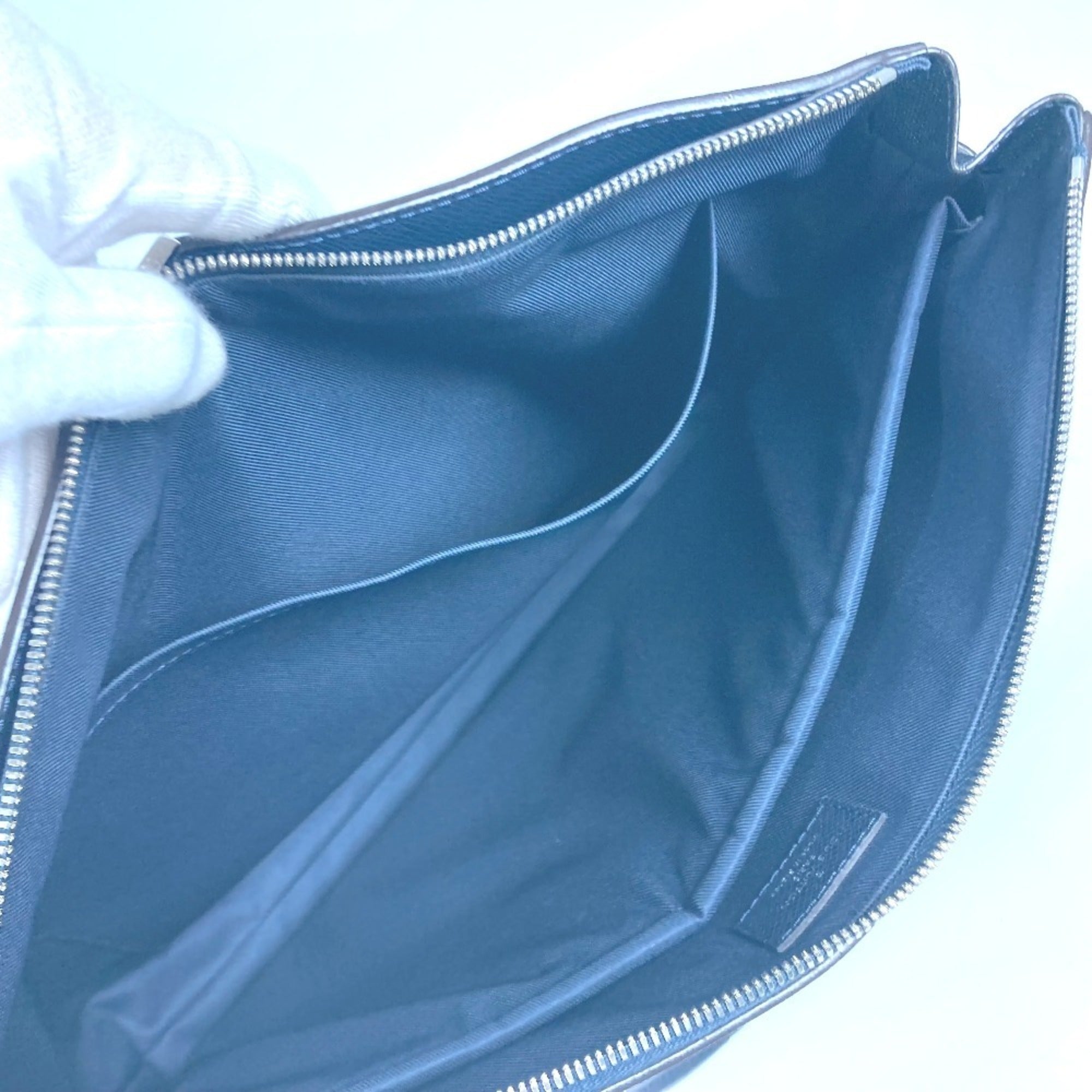 Louis Vuitton Navy Taiga Leather Shoulder Bag