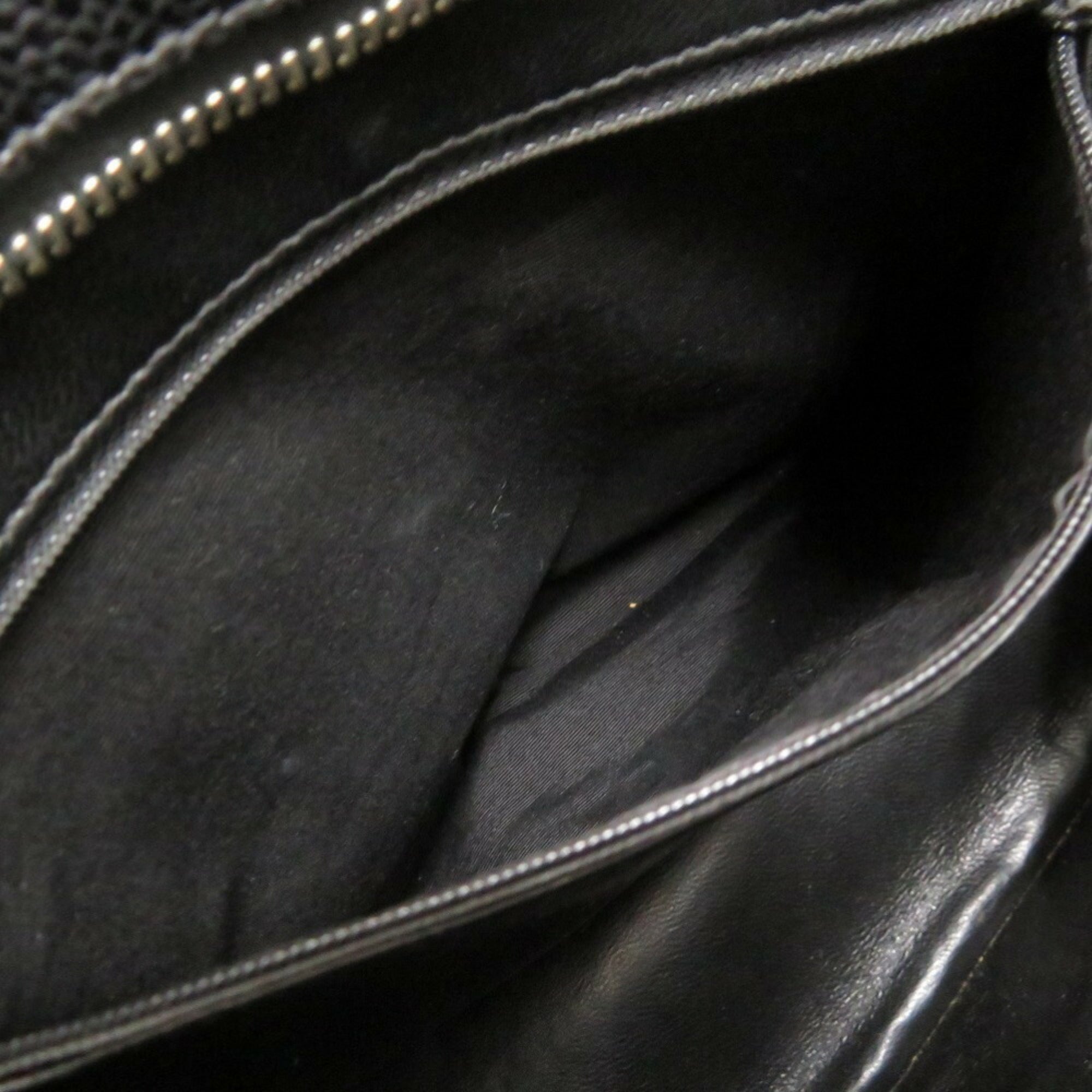 Chanel Black Grained Calfskin Tote Bag