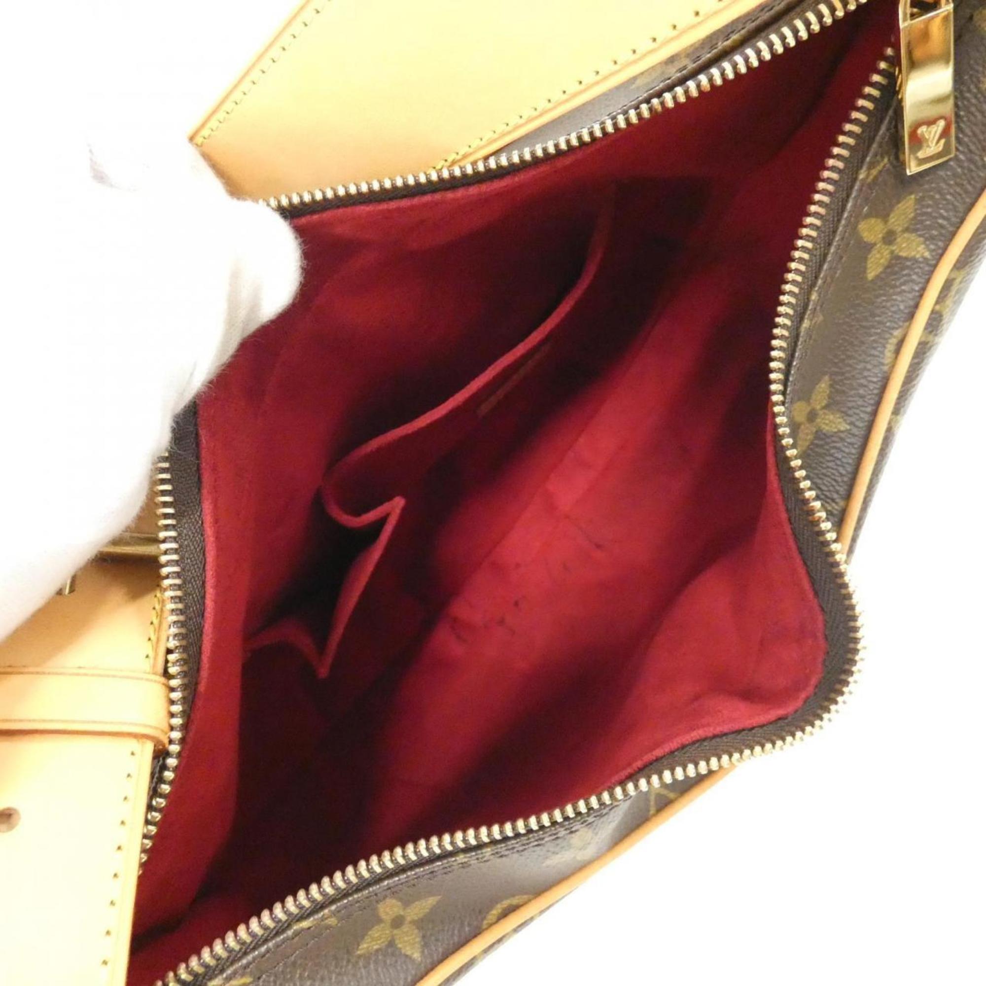 Louis Vuitton Marron Coated Canvas Shoulder Bag