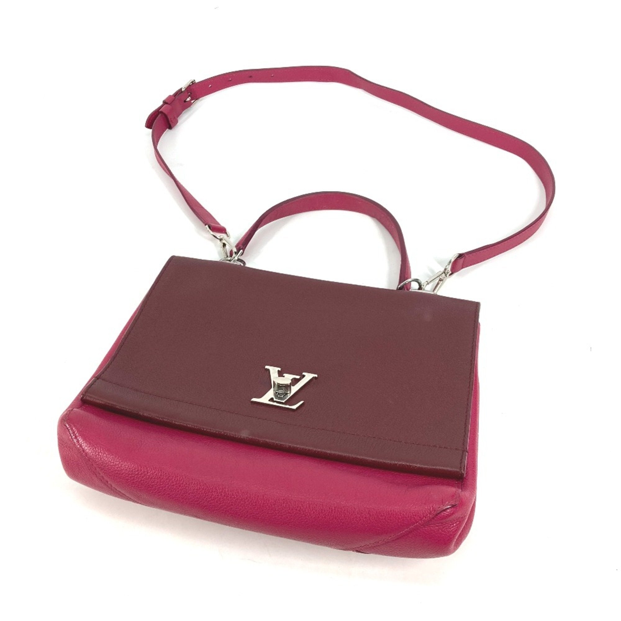 Louis Vuitton Purple Leather Handbag