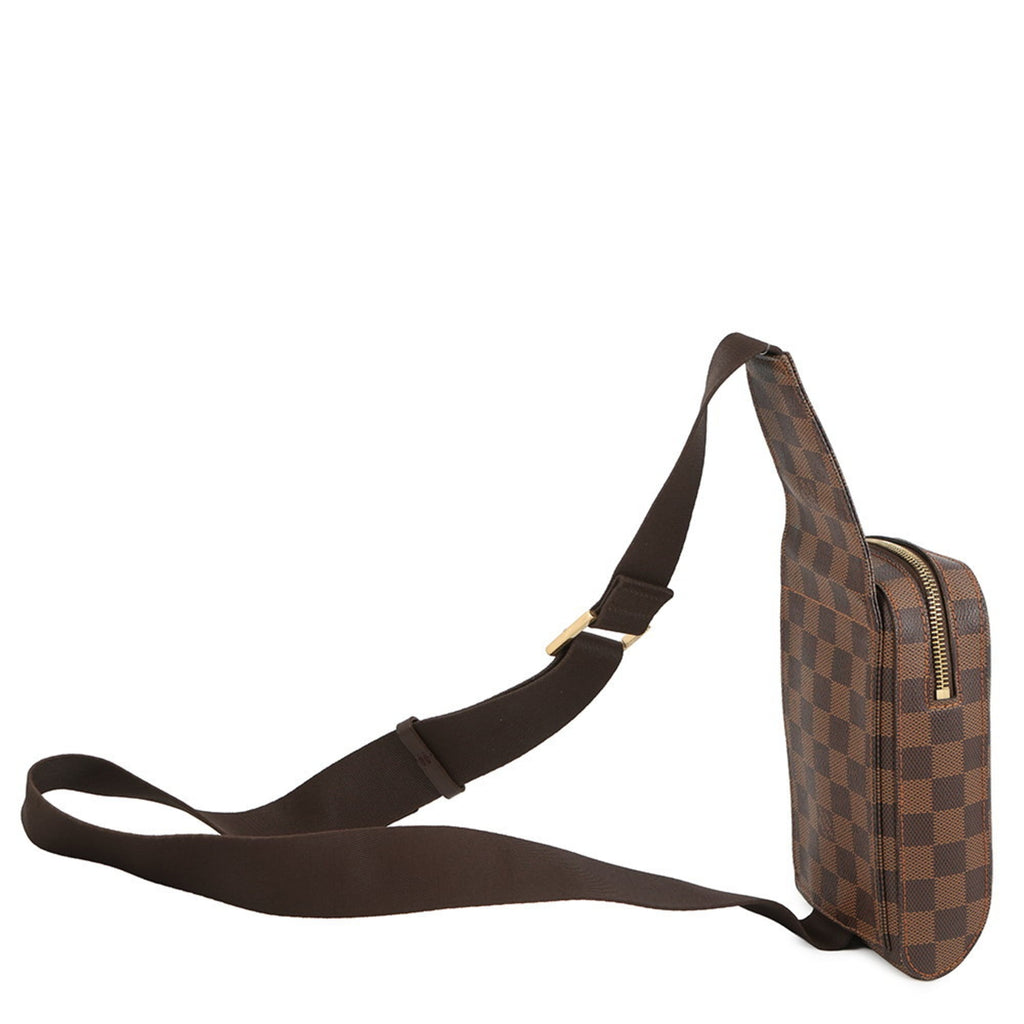 Louis Vuitton Brown Damier Canvas Ebene Damier Canvas Pouch Shoulder Bag Sling Bag