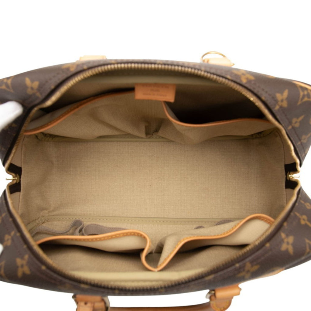 Louis Vuitton Brown Pvc Leather Handbag