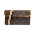 Louis Vuitton Marron Coated Canvas Fanny Pack Pochette