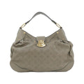 Louis Vuitton Mahina Taupe Leather Shoulder Bag