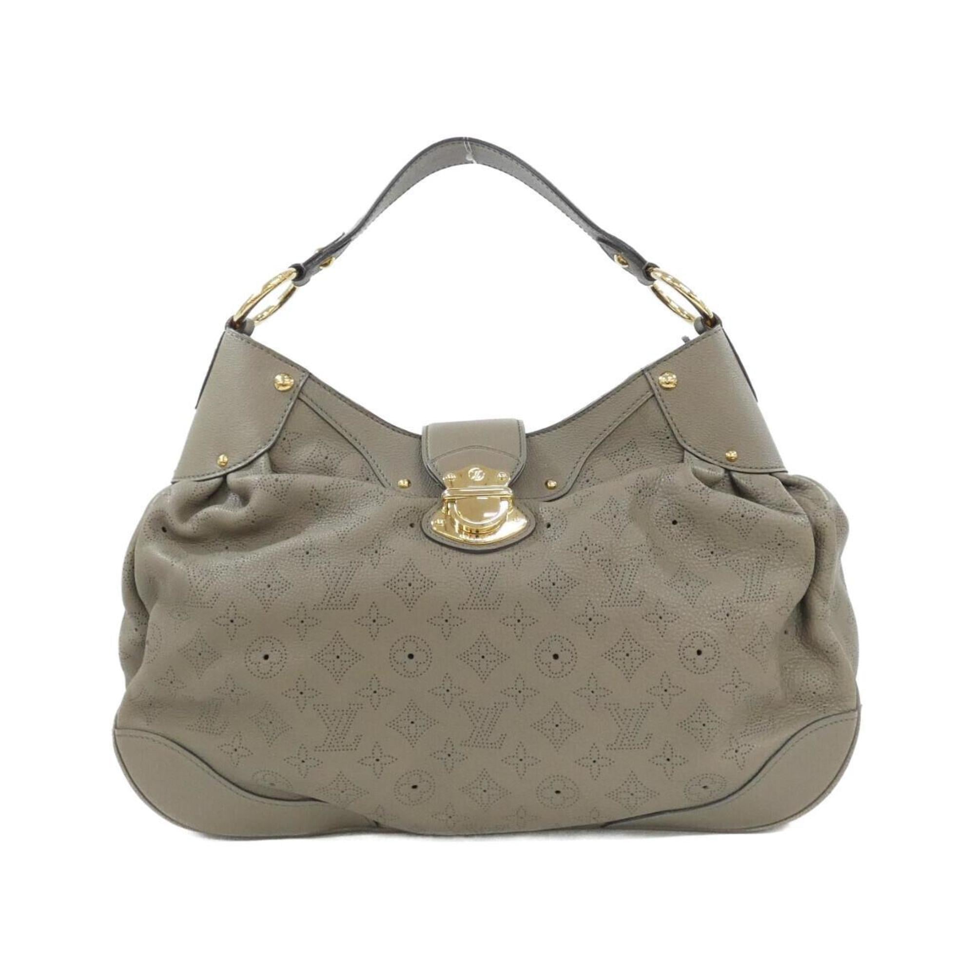 Louis Vuitton Mahina Taupe Leather Shoulder Bag