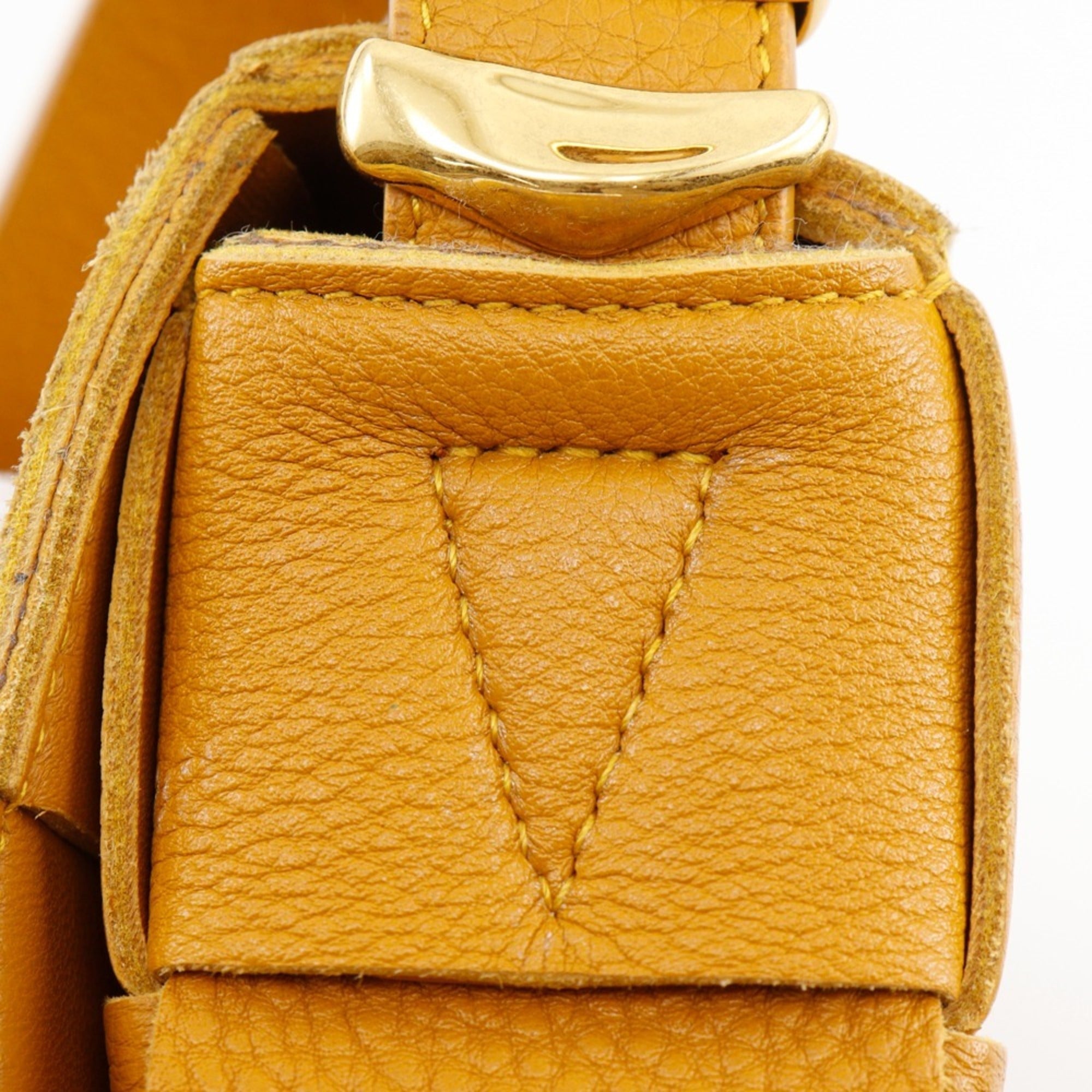 Bottega Veneta Brown Camel Leather Shoulder Bag