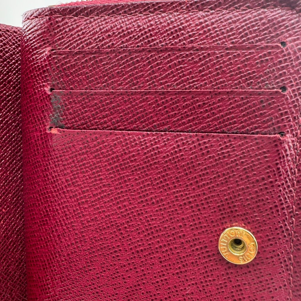 Louis Vuitton Pink Leather Wallet