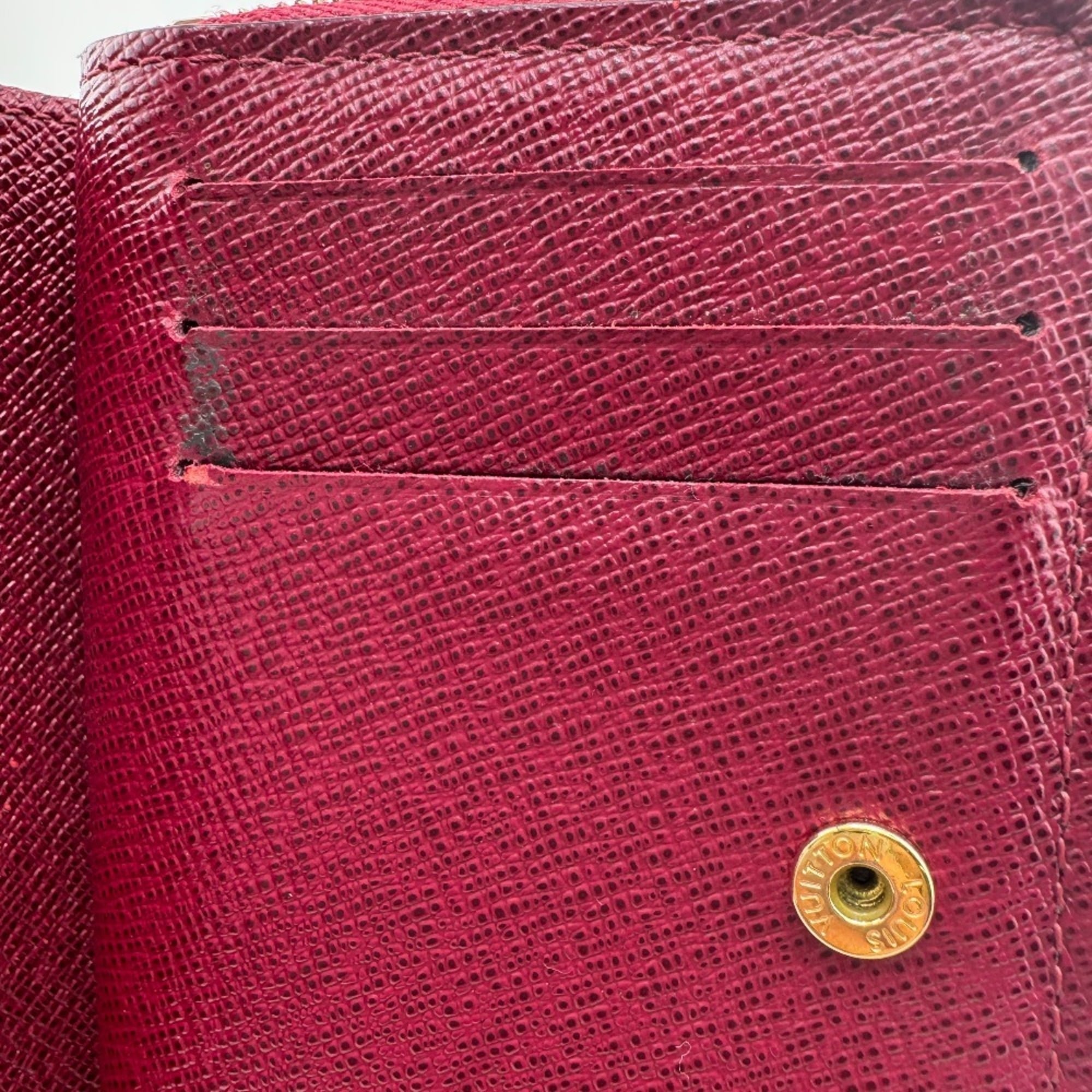 Louis Vuitton Pink Leather Wallet