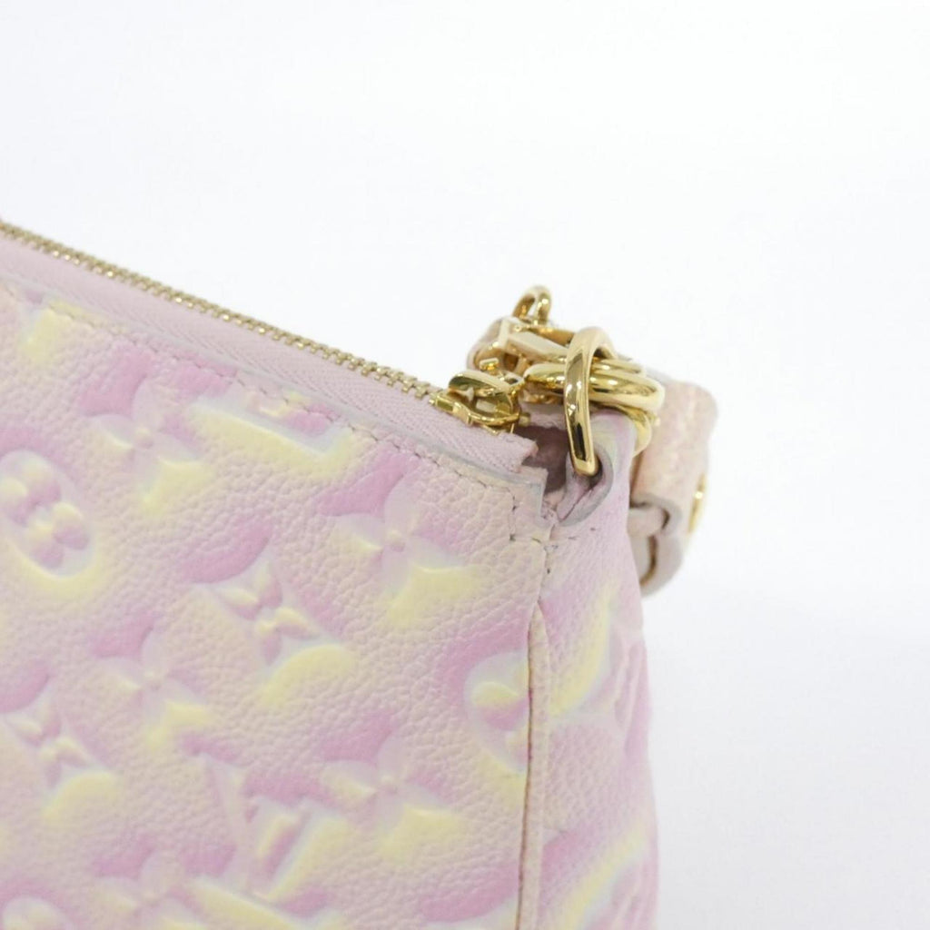 Louis Vuitton Light Pink Leather Pochette Shoulder Bag