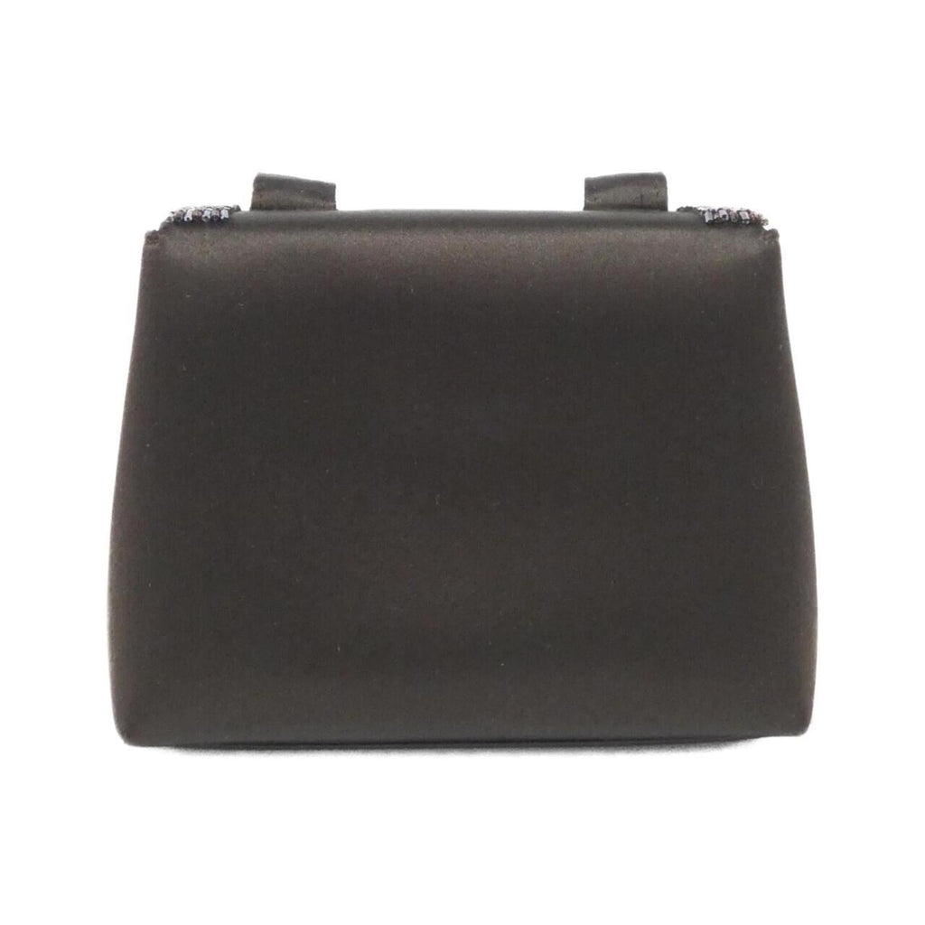 Chanel Brown Satin Beads Shoulder Bag