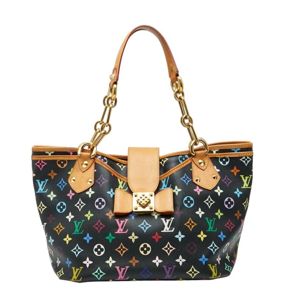 Louis Vuitton Black Multi-Color Noir Pvc Leather Shoulder Bag Tote Bag