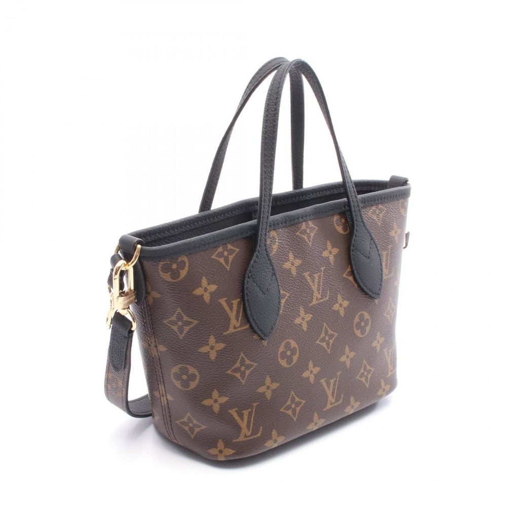 Louis Vuitton Black Brown Coated Canvas Monogram Pvc Leather Tote Bag