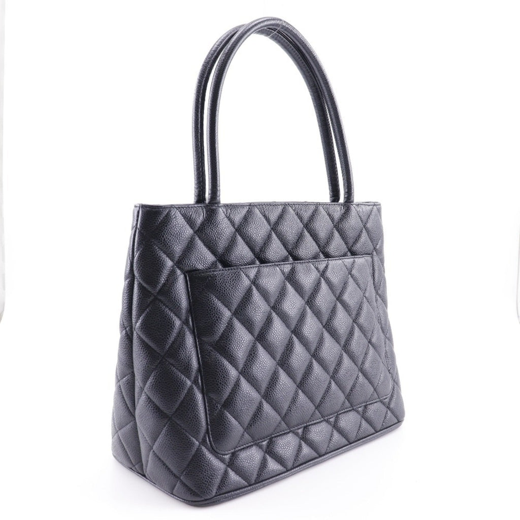 Chanel Caviar Skin Black Caviar Leather Tote Bag