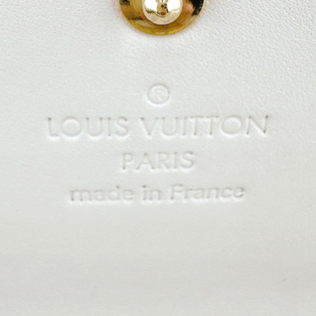 Louis Vuitton Cream White Monogram Vernis Long Wallet (Tri-Fold)