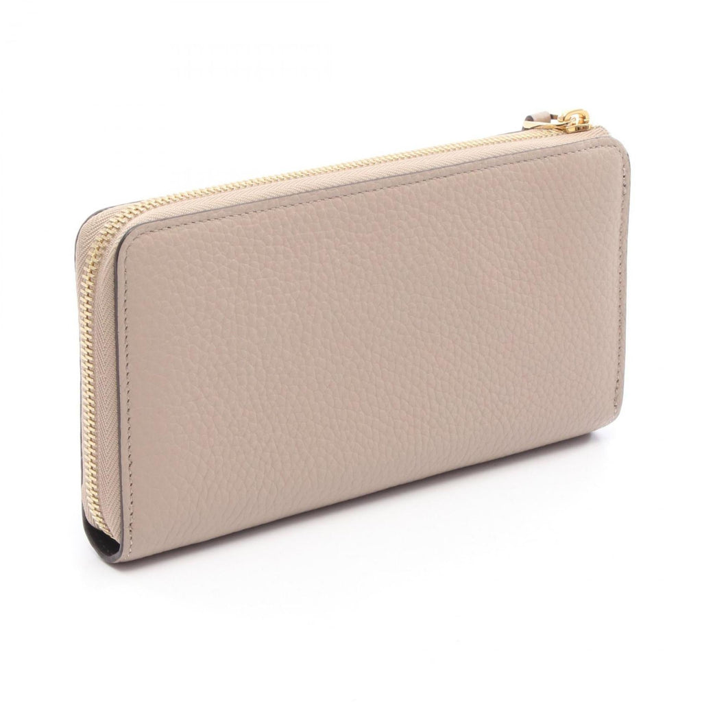 Louis Vuitton Beige Galle Leather Long Wallet