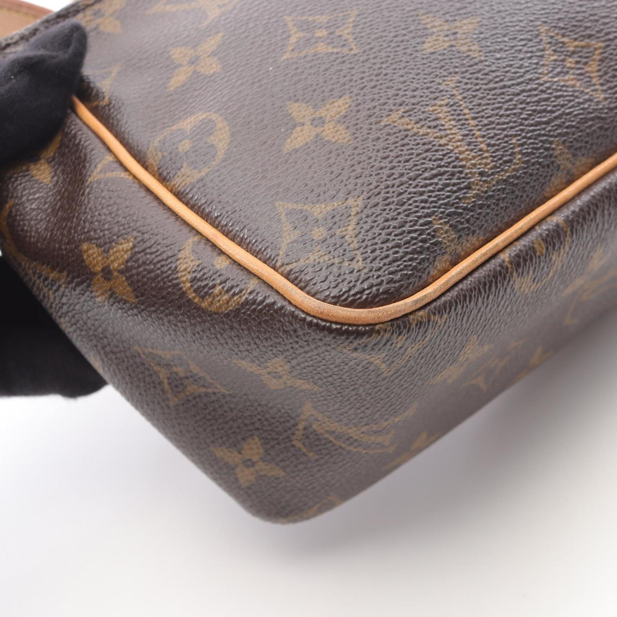 Louis Vuitton Brown Pvc Leather Shoulder Bag