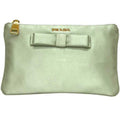 Prada Light Green Satin Pouch