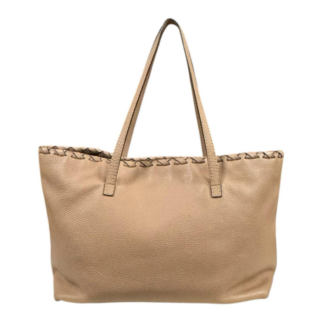 Gucci Bamboo Beige Leather Tote Bag (Pre-Owned)