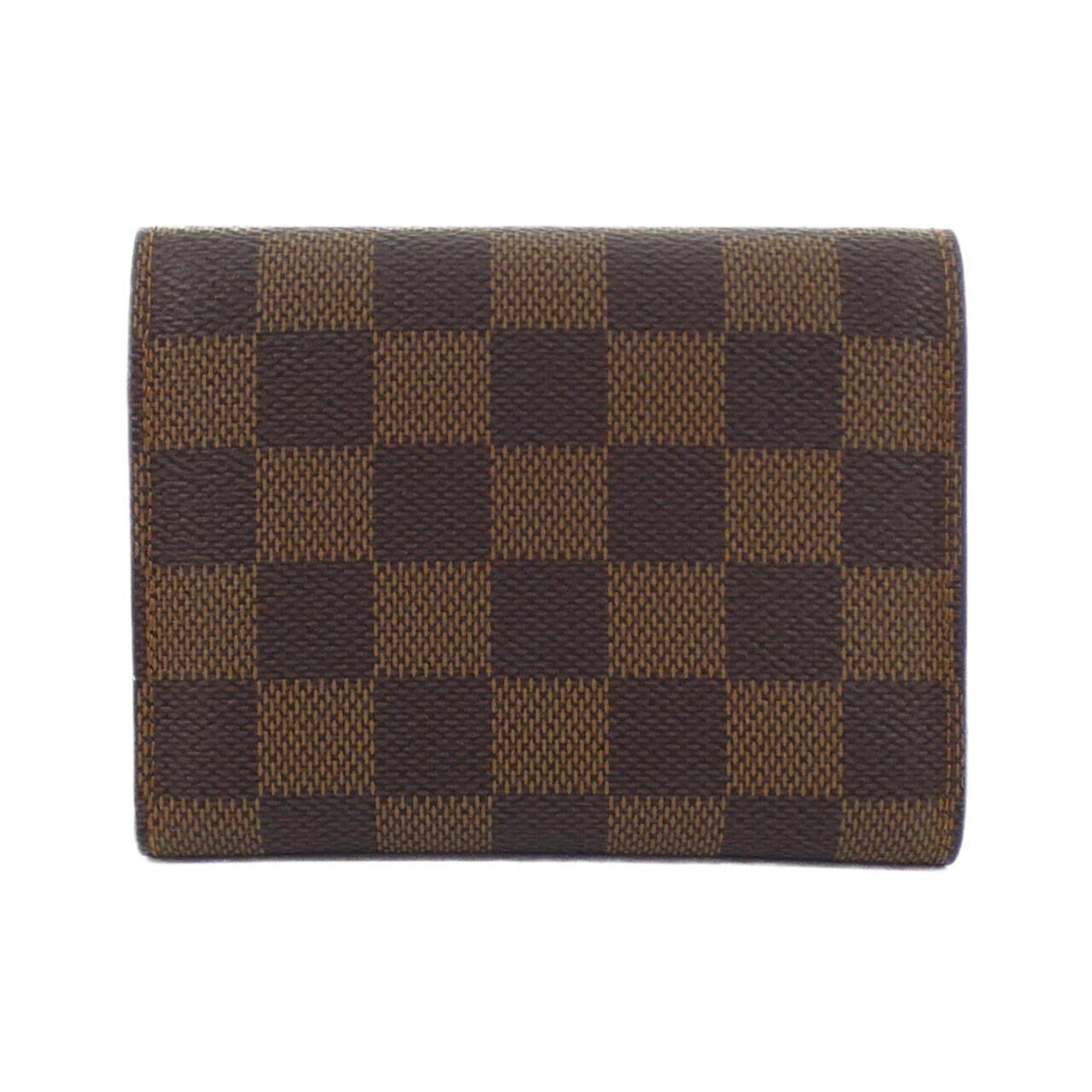 Louis Vuitton Ebene Rose Ballerine Coated Canvas Wallet (Tri-Fold)