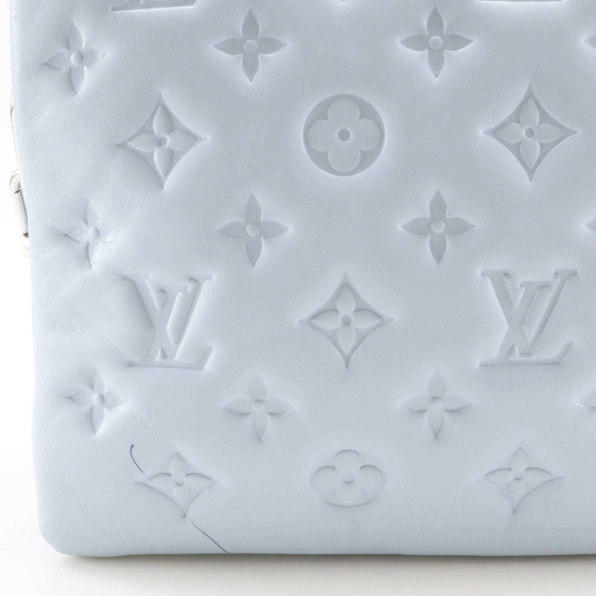 Louis Vuitton Light Blue Monogram Shoulder Bag