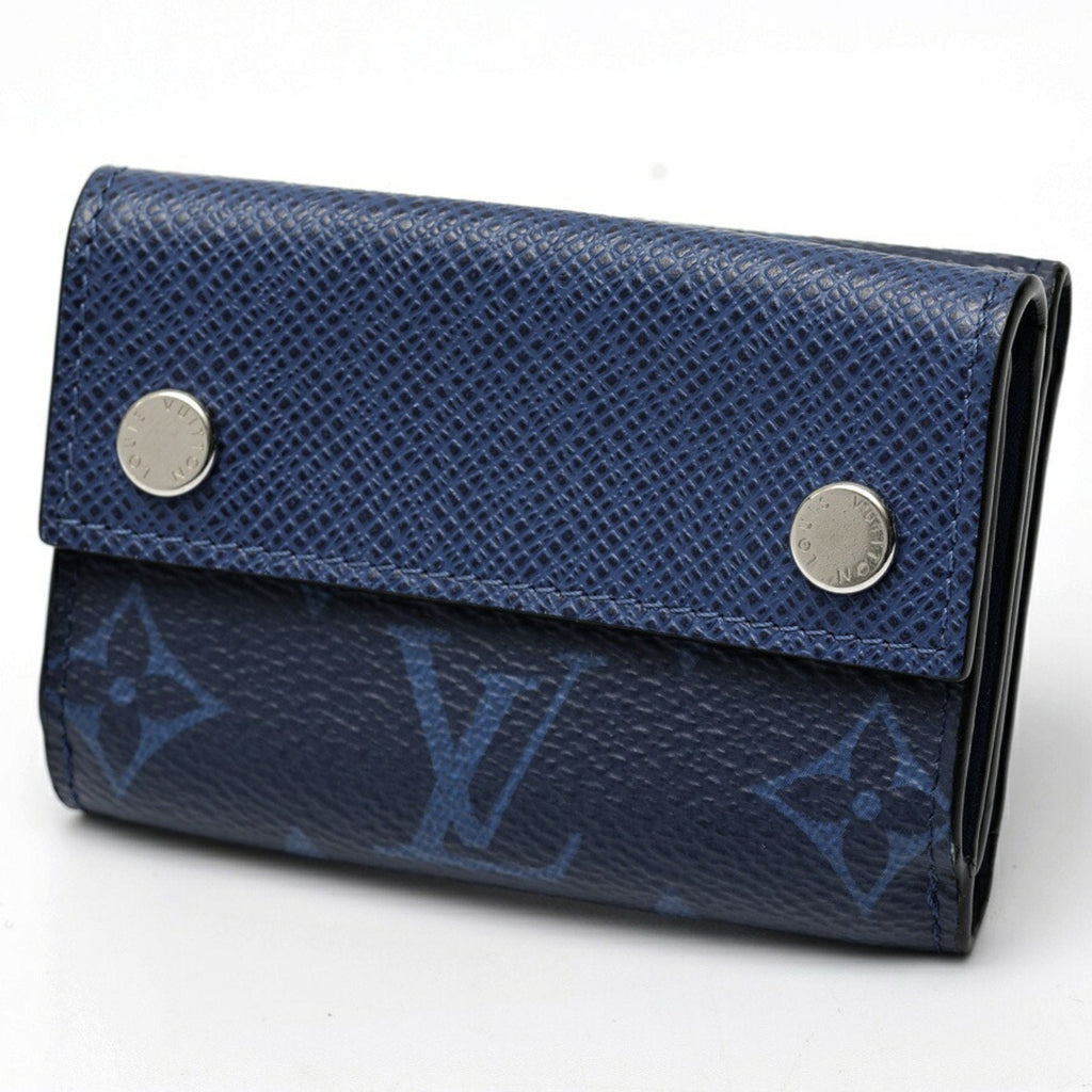 Louis Vuitton Blue Taigarama Wallet (Tri-Fold)