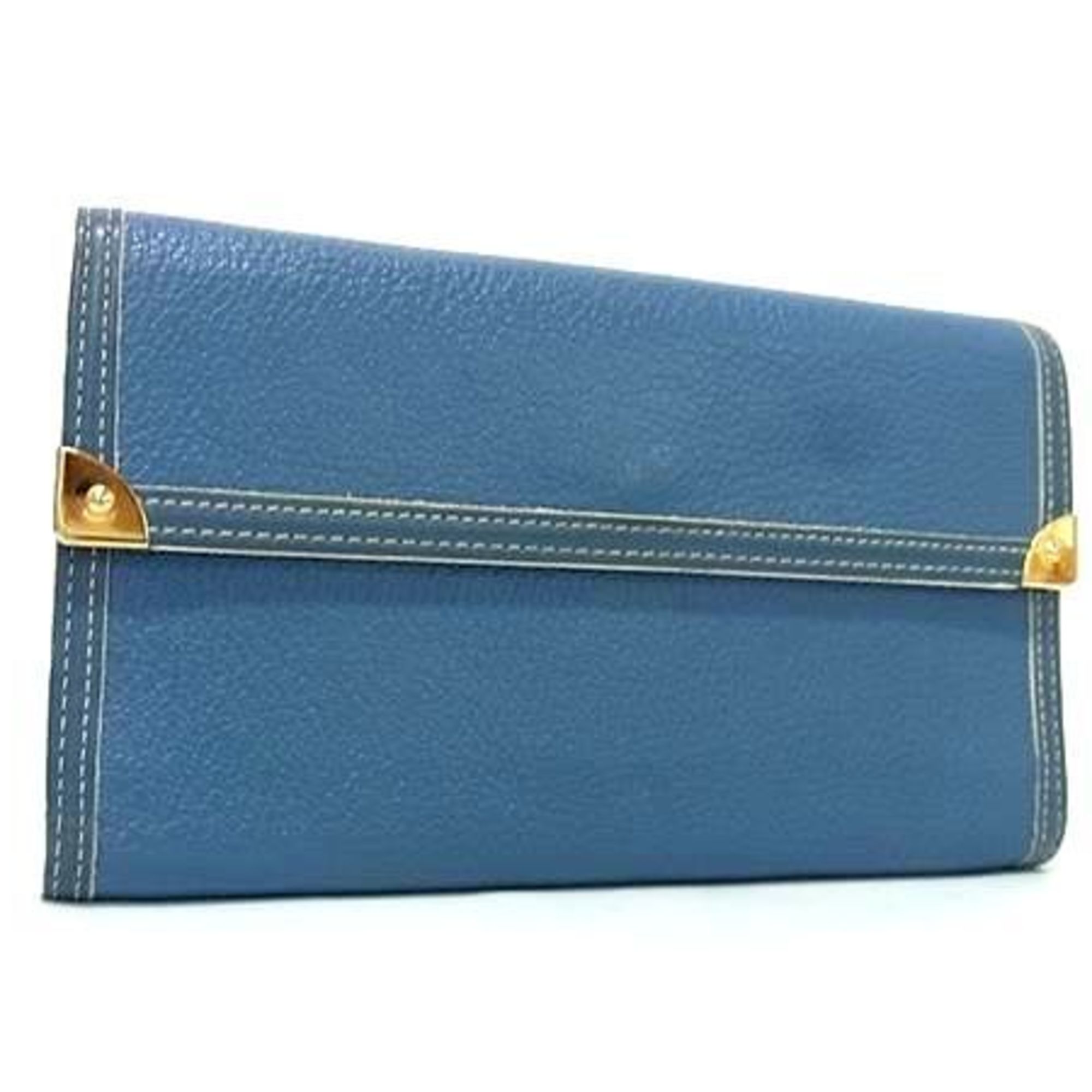 Louis Vuitton Suhali Blue Suhali Leather Coin Purse/Coin Case