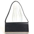 Louis Vuitton Epi Black Noir Epi Leather Clutch Bag Pochette Shoulder Bag