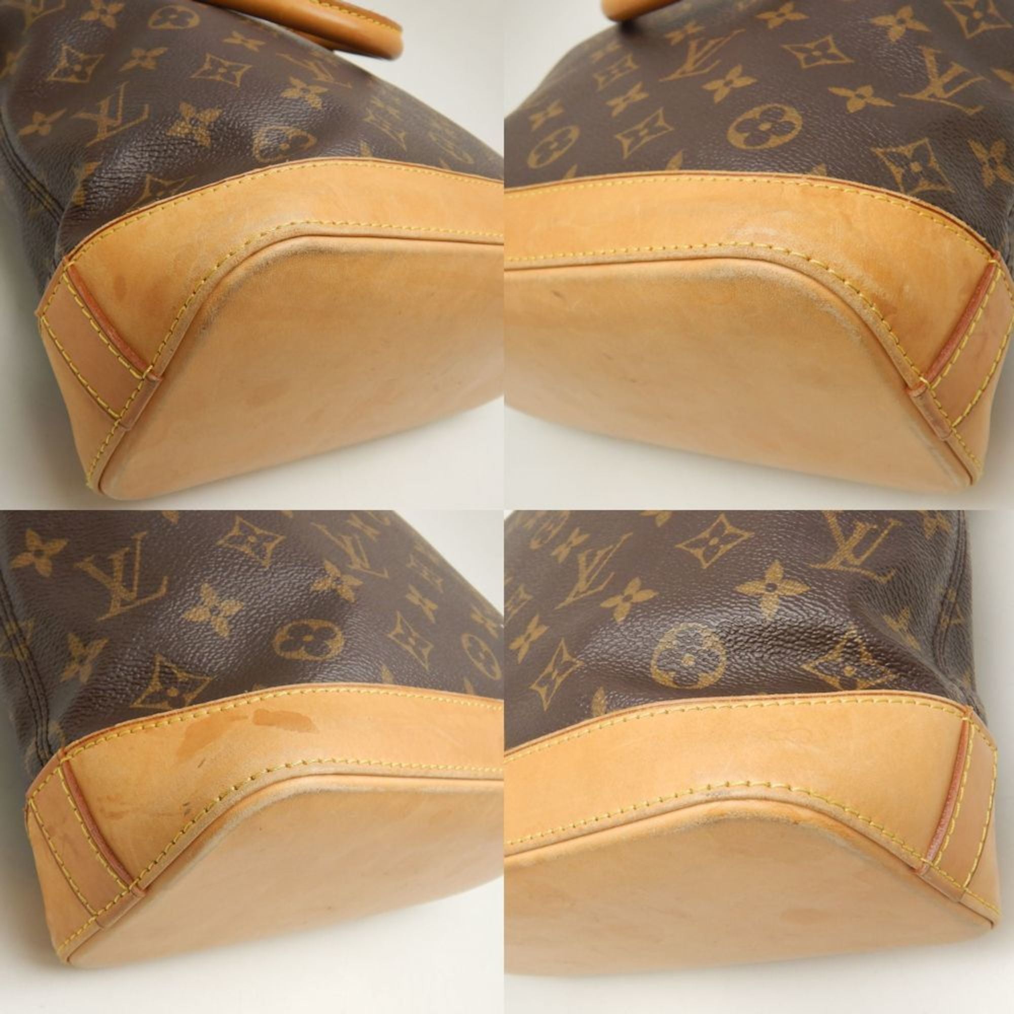 Louis Vuitton Brown Pvc Handbag